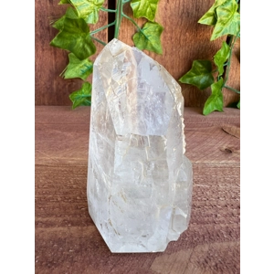9.74 oz Clear Cathedral Quartz Crystal Points Cluster with Etching. You get this piece!