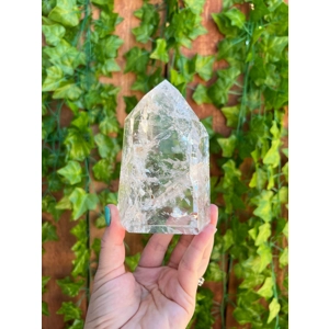 1.39 Lb. Clear Quartz Crystal Point. 4.6 Inches Tall Water Clear Quartz Point. You get this piece!