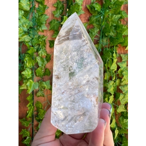1.39 Lb. Clear Quartz Crystal Point. 4.6 Inches Tall Water Clear Quartz Point. You get this piece!