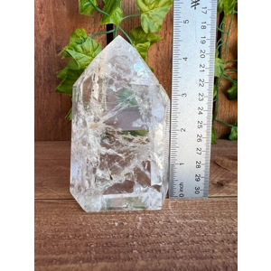 1.39 Lb. Clear Quartz Crystal Point. 4.6 Inches Tall Water Clear Quartz Point. You get this piece!