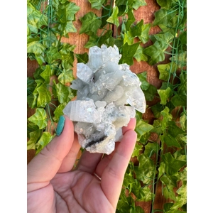 5.5 oz. AA Grade Apophyllite Clear Crystal Cluster Stalactite  from Jalgaon India. ZA17. You get thi