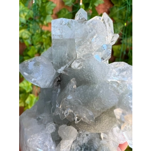 5.5 oz. AA Grade Apophyllite Clear Crystal Cluster Stalactite  from Jalgaon India. ZA17. You get thi