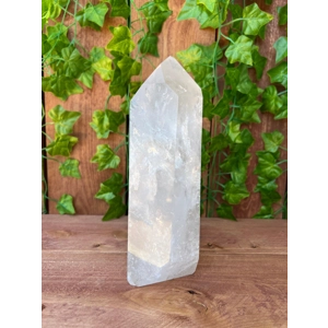 5.54 Lb. Large Polished Quartz Crystal Point. 8.75 Inch Dow Quartz Point. You get this piece!