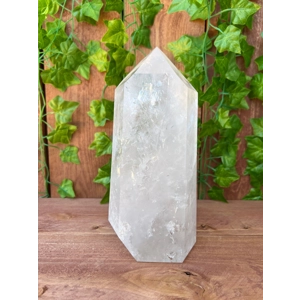 5.54 Lb. Large Polished Quartz Crystal Point. 8.75 Inch Dow Quartz Point. You get this piece!
