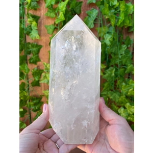 5.54 Lb. Large Polished Quartz Crystal Point. 8.75 Inch Dow Quartz Point. You get this piece!