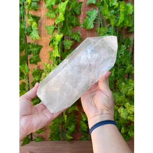 5.54 Lb. Large Polished Quartz Crystal Point. 8.75 Inch Dow Quartz Point. You get this piece!