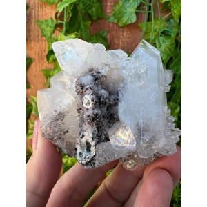 5.3 oz. AA Grade Apophyllite Clear Crystal Cluster Stalactite  from Jalgaon India. You get this piec