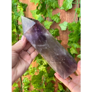 2.68 Lb. Amethyst Quartz Point with Clear Quartz and Smoky Quartz with Phantoms. You get this piece!