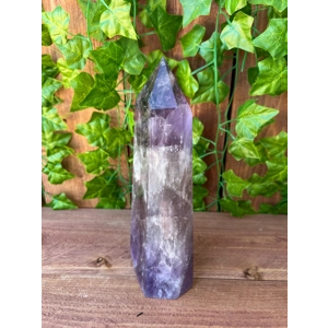 2.68 Lb. Amethyst Quartz Point with Clear Quartz and Smoky Quartz with Phantoms. You get this piece!