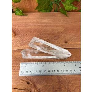 6.28 oz. Colombian Twin Quartz Crystal Points. You Get This Piece! C7