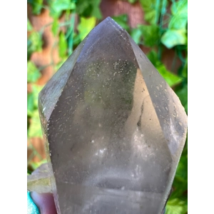 3.47 oz. Smoky Quartz Crystal Point with Phantom from Malawi Africa. You get this piece!