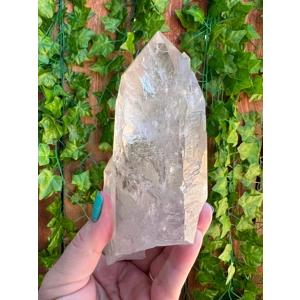 1.11 Lb Clear Quartz Twin Crystal Points with Etching. You get this piece!