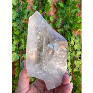 1.11 Lb Clear Quartz Twin Crystal Points with Etching. You get this piece!
