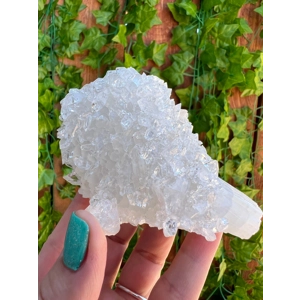 8.42 oz. AA Apophyllite Crystal Cluster with Stilbite from Jalgaon India. ZA18. You get this piece!