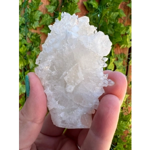 8.42 oz. AA Apophyllite Crystal Cluster with Stilbite from Jalgaon India. ZA18. You get this piece!