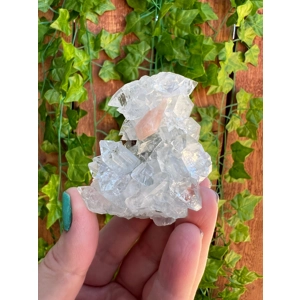 3.6 oz. AA Grade Apophyllite Clear Crystal Cluster Stalactite  from Jalgaon India. ZA27. You get thi
