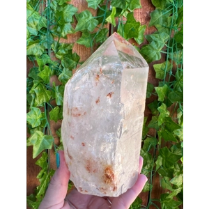 3.6 Lb Clear Quartz Crystal Point with Etching and Inclusions. You get this piece!