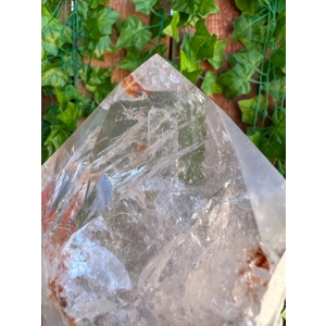 3.6 Lb Clear Quartz Crystal Point with Etching and Inclusions. You get this piece!