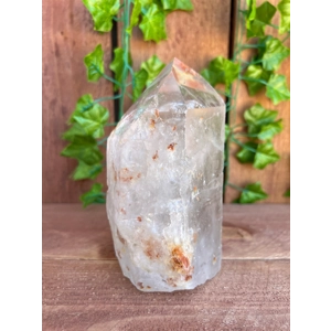 3.6 Lb Clear Quartz Crystal Point with Etching and Inclusions. You get this piece!