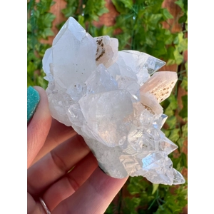 4.74 oz. AA Grade Clear Apophyllite Crystal Cluster from Jalgaon India. You get this piece! ZA2
