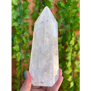 1.71 Lb. Clear Quartz Crystal Point. Large Polished Clear Quartz Crystal Point. You get this piece!