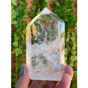 11.32 oz. Clear AA Grade Polished Clear Quartz Crystal Point from Madagascar. You get this piece!