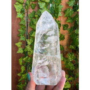 1.23 Lb Clear Quartz Crystal Point. Polished Quartz Point. You get this piece!