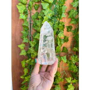 1.23 Lb Clear Quartz Crystal Point. Polished Quartz Point. You get this piece!
