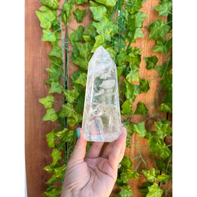 1.23 Lb Clear Quartz Crystal Point. Polished Quartz Point. You get this piece!