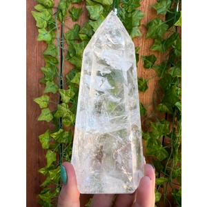 1.23 Lb Clear Quartz Crystal Point. Polished Quartz Point. You get this piece!
