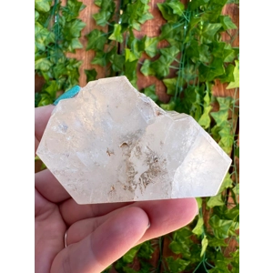 9.74 oz Clear Cathedral Quartz Crystal Points Cluster with Etching. You get this piece!