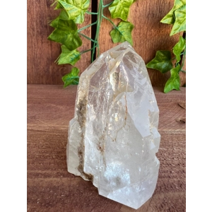 9.74 oz Clear Cathedral Quartz Crystal Points Cluster with Etching. You get this piece!