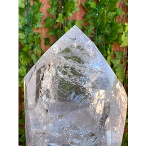 1.39 Lb. Clear Quartz Crystal Point. 4.6 Inches Tall Water Clear Quartz Point. You get this piece!