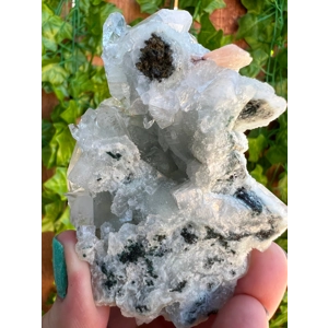 5.5 oz. AA Grade Apophyllite Clear Crystal Cluster Stalactite  from Jalgaon India. ZA17. You get thi