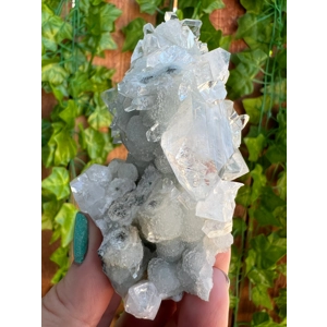 5.5 oz. AA Grade Apophyllite Clear Crystal Cluster Stalactite  from Jalgaon India. ZA17. You get thi
