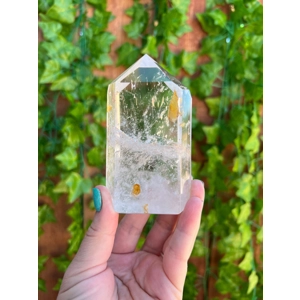 11.32 oz. Clear AA Grade Polished Clear Quartz Crystal Point from Madagascar. You get this piece!