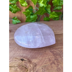 1.56 Lb Rose Quartz Heart. 4.5 Inch Polished Rose Quartz Crystal Puffy Heart. You get this piece!