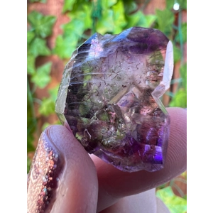 10.3 gram Amethyst Crystal Point from Chibuku Mine, Zambezi Valley, Zimbabwe. DT Point. S1