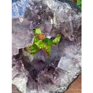 4.36 Lb Polished Amethyst Crystal Portal on Metal Stand. Amethyst Ring. Amethyst Slice. You get this