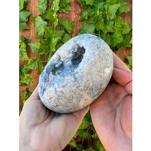 4.64 Lb Blue Celestite Heart Polished Geode Crystal Cluster. You get this piece!