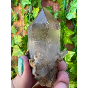 3.47 oz. Smoky Quartz Crystal Point with Phantom from Malawi Africa. You get this piece!