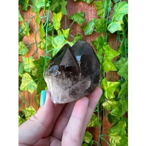 6.58 oz. Smoky Quartz Crystal Point Cluster. Smoky Quartz Twin Crystal. You get this piece!