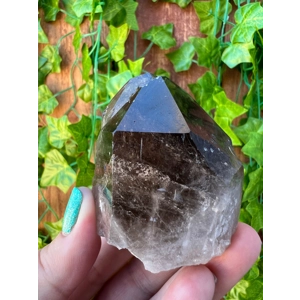 6.58 oz. Smoky Quartz Crystal Point Cluster. Smoky Quartz Twin Crystal. You get this piece!