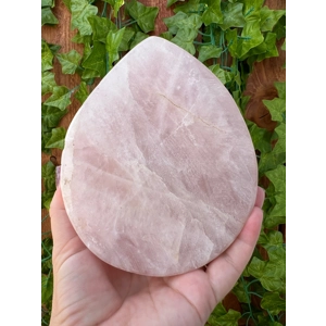 2.12 Lb Large Rose Quartz Dish 5.75 Inch. Polished Rose Quartz Charging Plate. You get this piece!