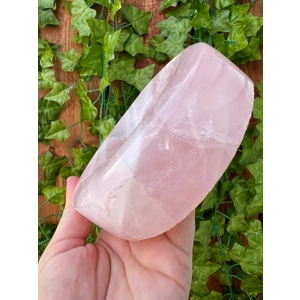 1.83 Lb Large Rose Quartz Dish 4.6 Inch Polished Rose Quartz Charging Plate. You get this piece!
