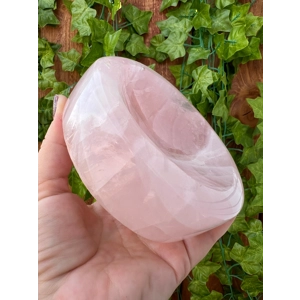 1.83 Lb Large Rose Quartz Dish 4.6 Inch Polished Rose Quartz Charging Plate. You get this piece!