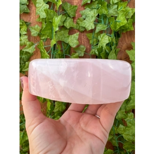 1.83 Lb Large Rose Quartz Dish 4.6 Inch Polished Rose Quartz Charging Plate. You get this piece!