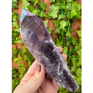 9.85 oz. Bahia Amethyst Crystal Point. Amethyst Quartz Point. You get this piece!