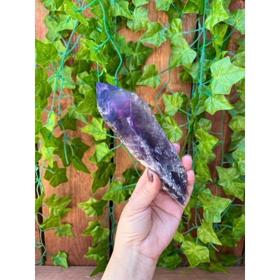 9.85 oz. Bahia Amethyst Crystal Point. Amethyst Quartz Point. You get this piece!