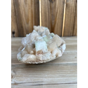 5.2 Lb. Green Apophyllite Crystal Cluster with Stilbite from India. You get this piece!